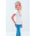 Embroidered tee-shirt for girl "Journey of Red Rose"